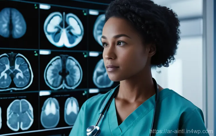 AI 진단 시스템의 주요 기업 비교 분석 - **Prompt:** "A highly detailed, realistic image of a diverse female doctor, mid-30s, wearing clean, ...